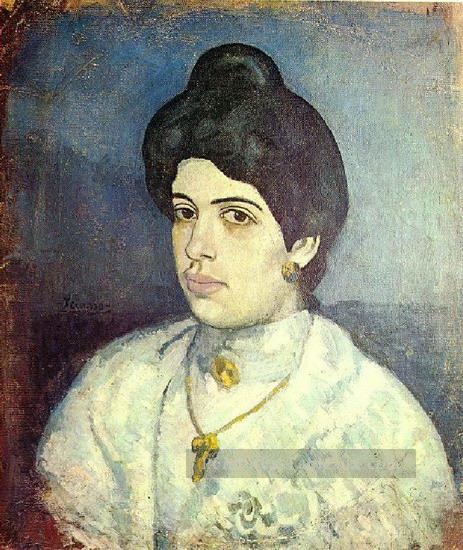 Portrait Corina Romeu 1902 Pablo Picasso Peintures à l'huile